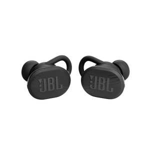 JBL Endurance Race TWS - Black - Waterproof true wireless active sport earbuds - Front
